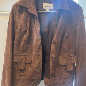 Cherokee Brown Authentic Suede Jacket Size Medium
